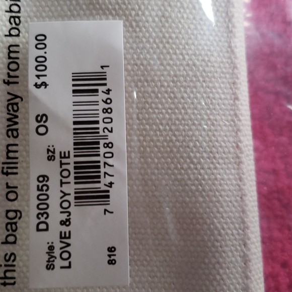 Brighton Love & Joy canvas tote - Picture 3 of 7